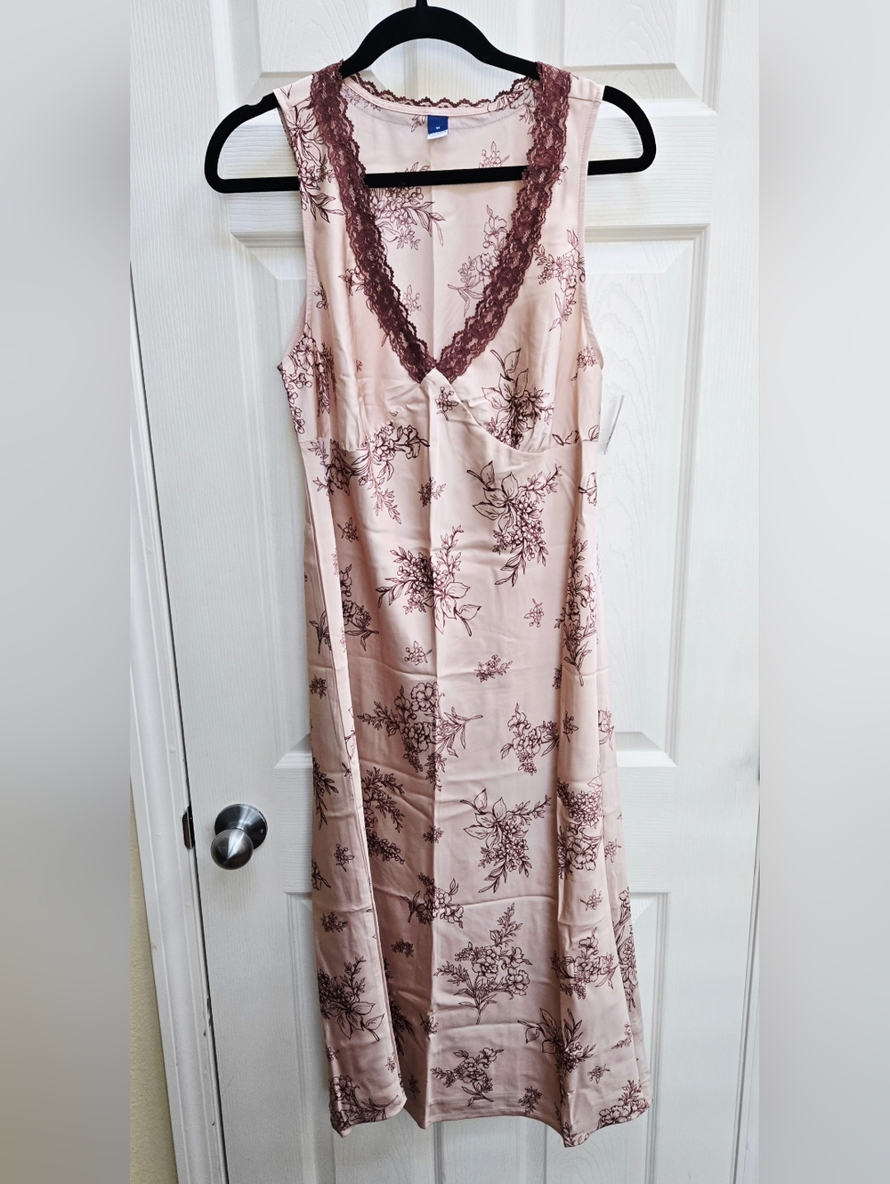 Old Navy Pink Midi Slip Dress